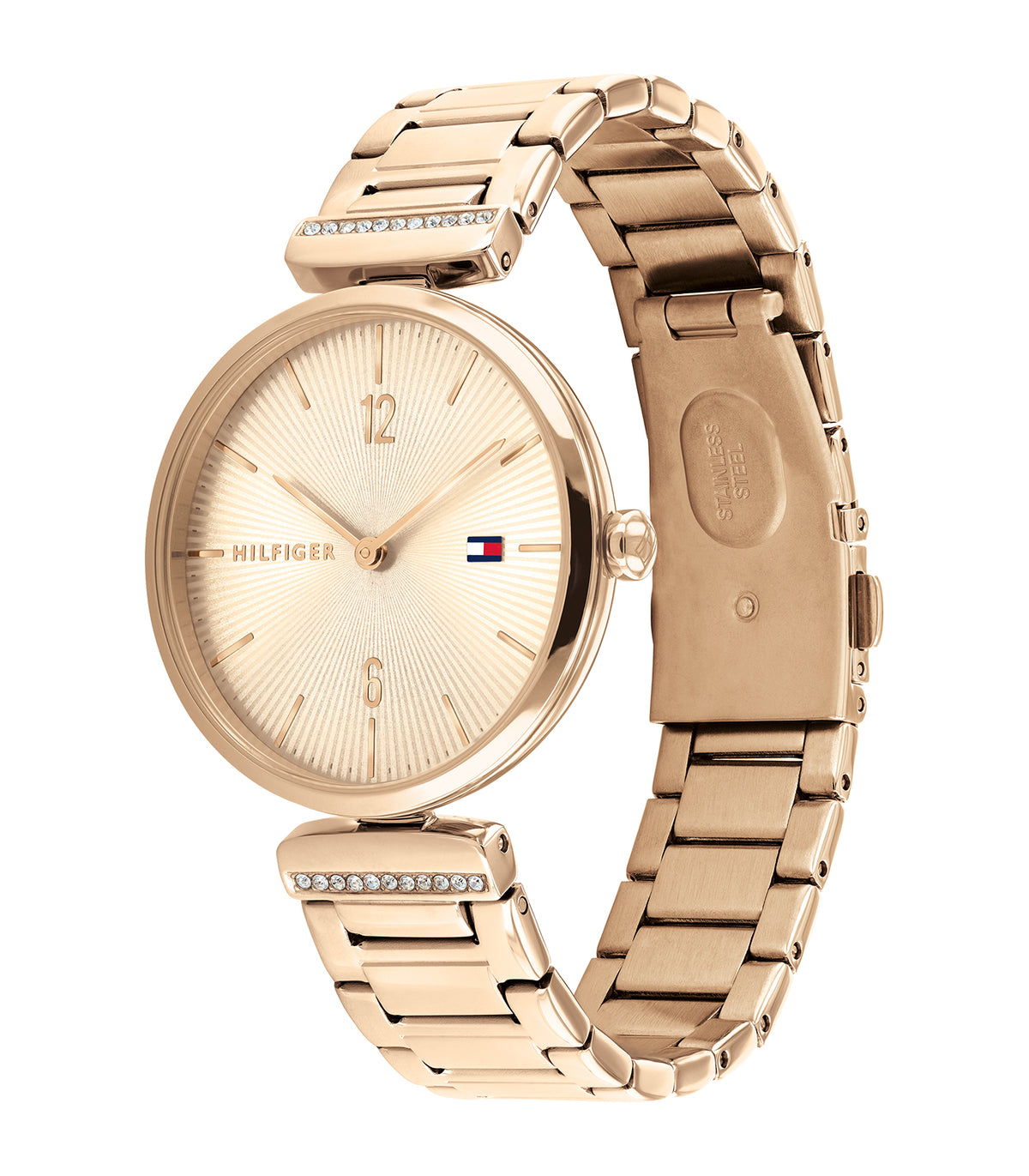 Tommy Hilfiger - Dressed - Femme - Bracelet Or Rose-Boitier Or Rose-Cadran Rose