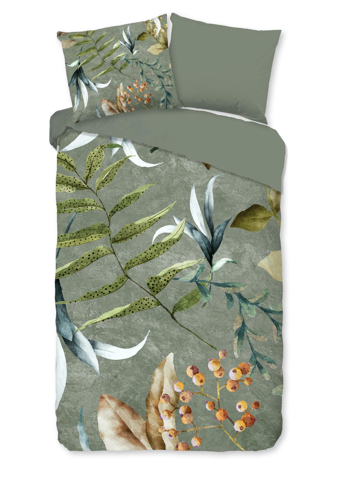 Good Morning - Dekbedovertrek - Janika - Olive Green