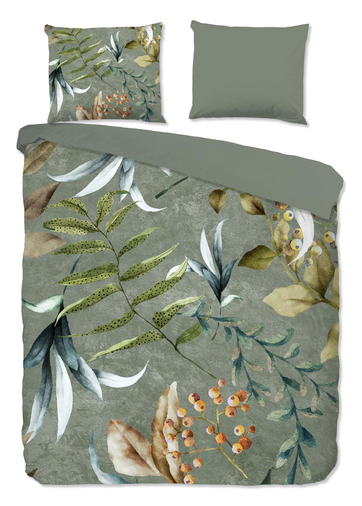 Good Morning - Dekbedovertrek - Janika - Olive Green