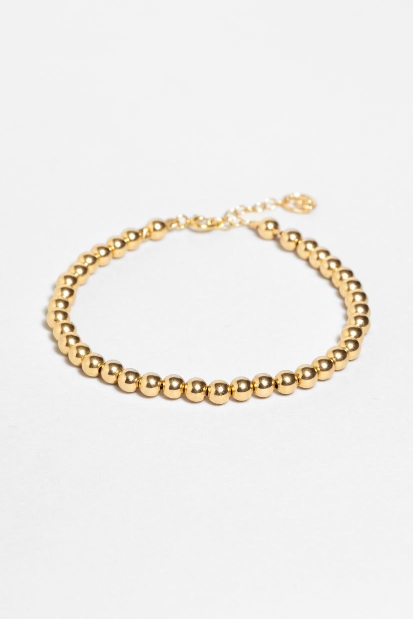 Bracelets - Lana middelgrote parels Goud