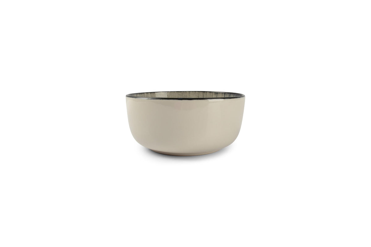 Ona - Bowl 14,5xH6,5cm black Gravel - set/2