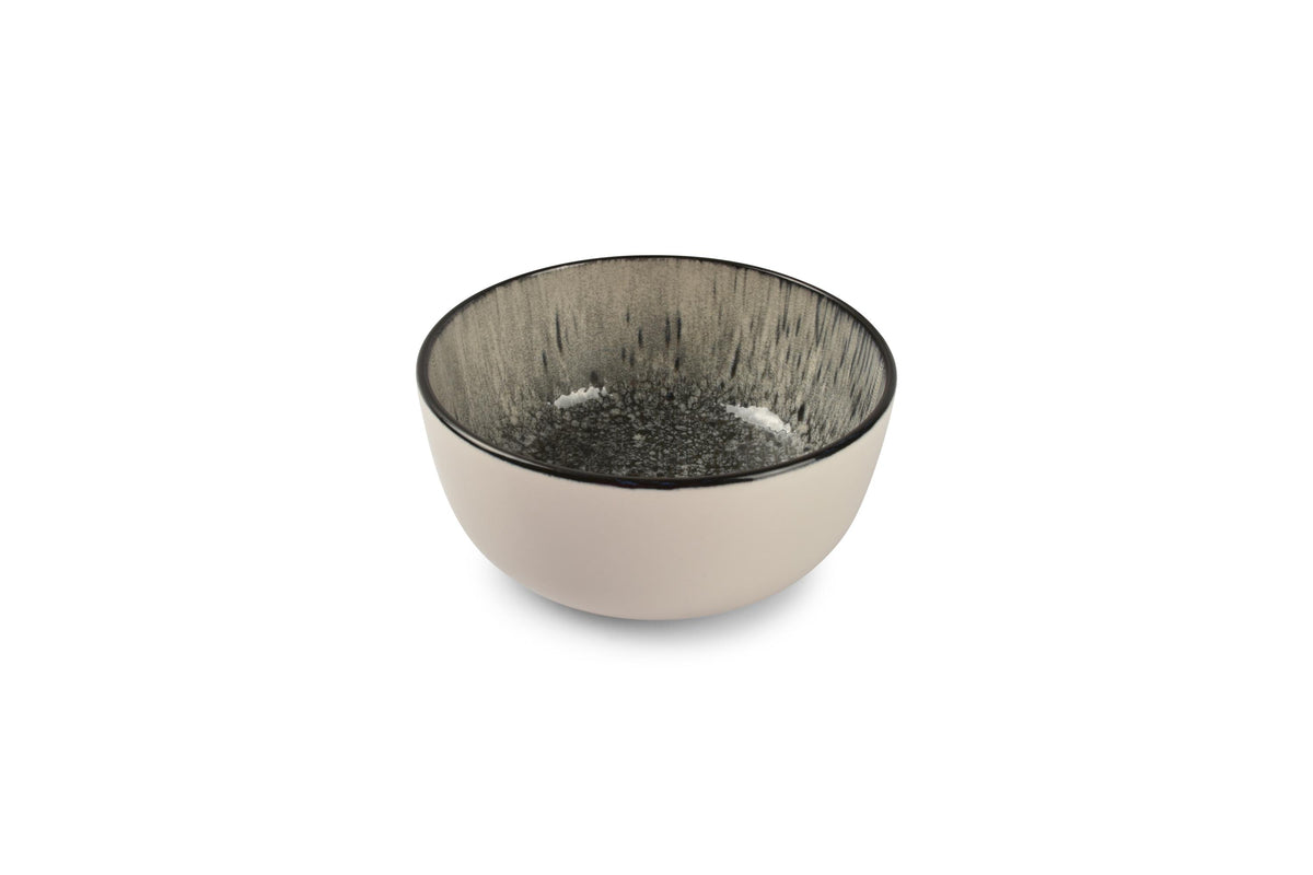 Ona - Bowl 14,5xH6,5cm black Gravel - set/2