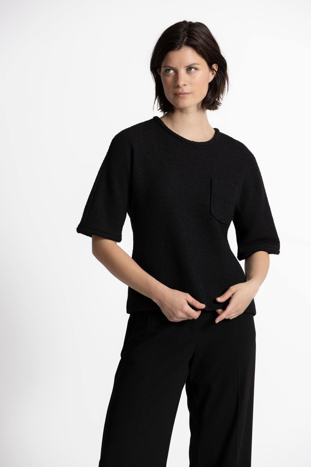 Blouse - Hendy Slit 626 - Zwart