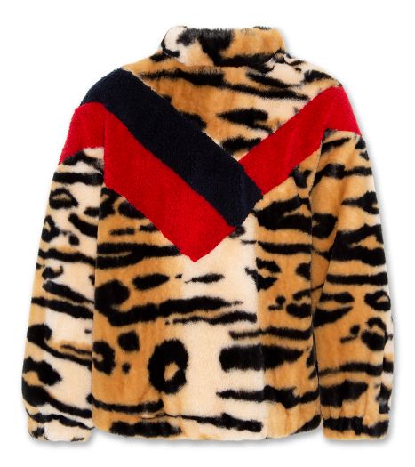 Mock Neck Simba Fur - Sepia - W