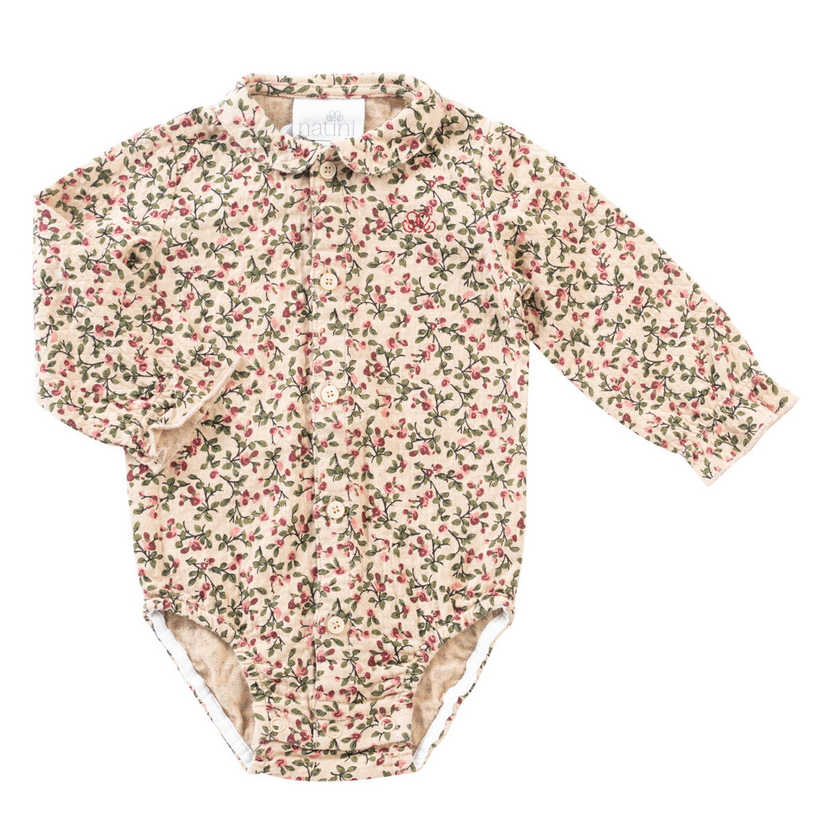 Bodyblouse Flowers Joanne - Beige