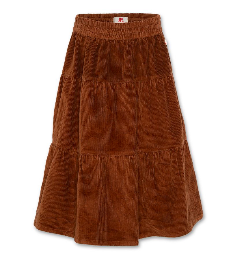 Nikki Corduroy Skirt - Brown - W