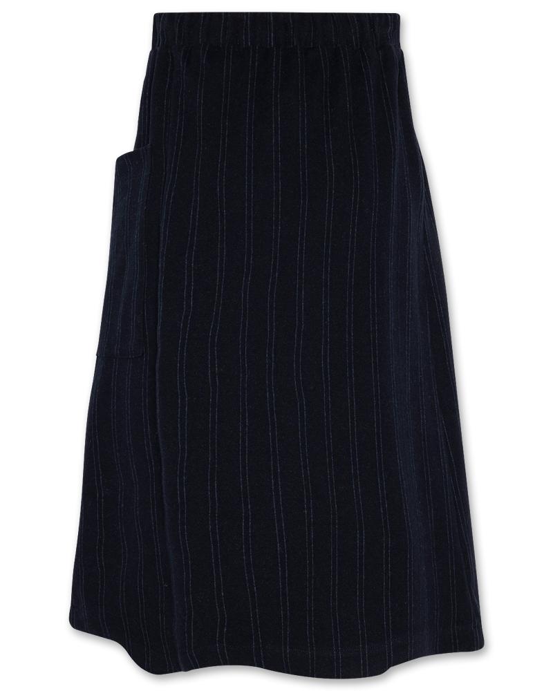 Demi Stripe Skirt - Navy