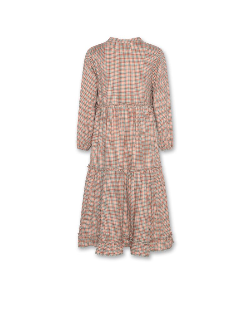 Girls - Dresses - Mira Red Check Dress - Red - W