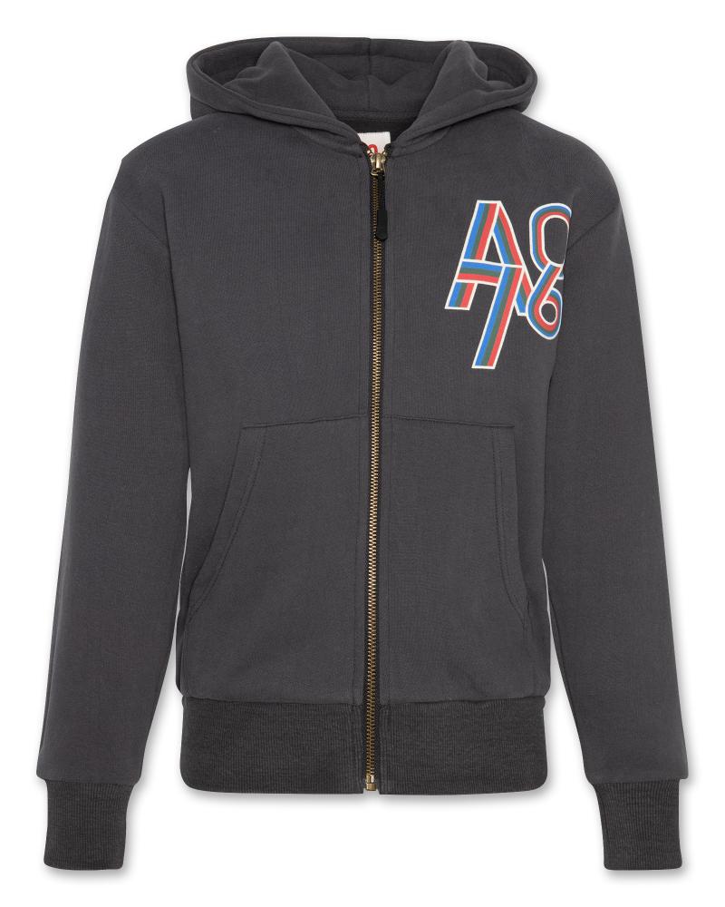 Norman Full Zip Ao76 - Washed Black