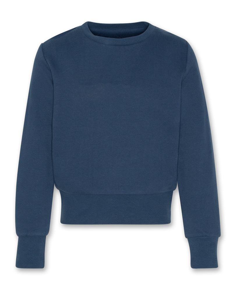 Lana C-Neck Sweater Logo - Denim Blue