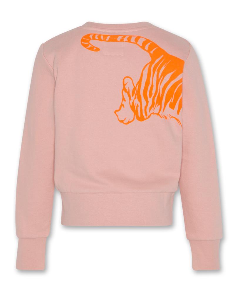 Lana C-Neck Sweater Tiger - Dusty Pink