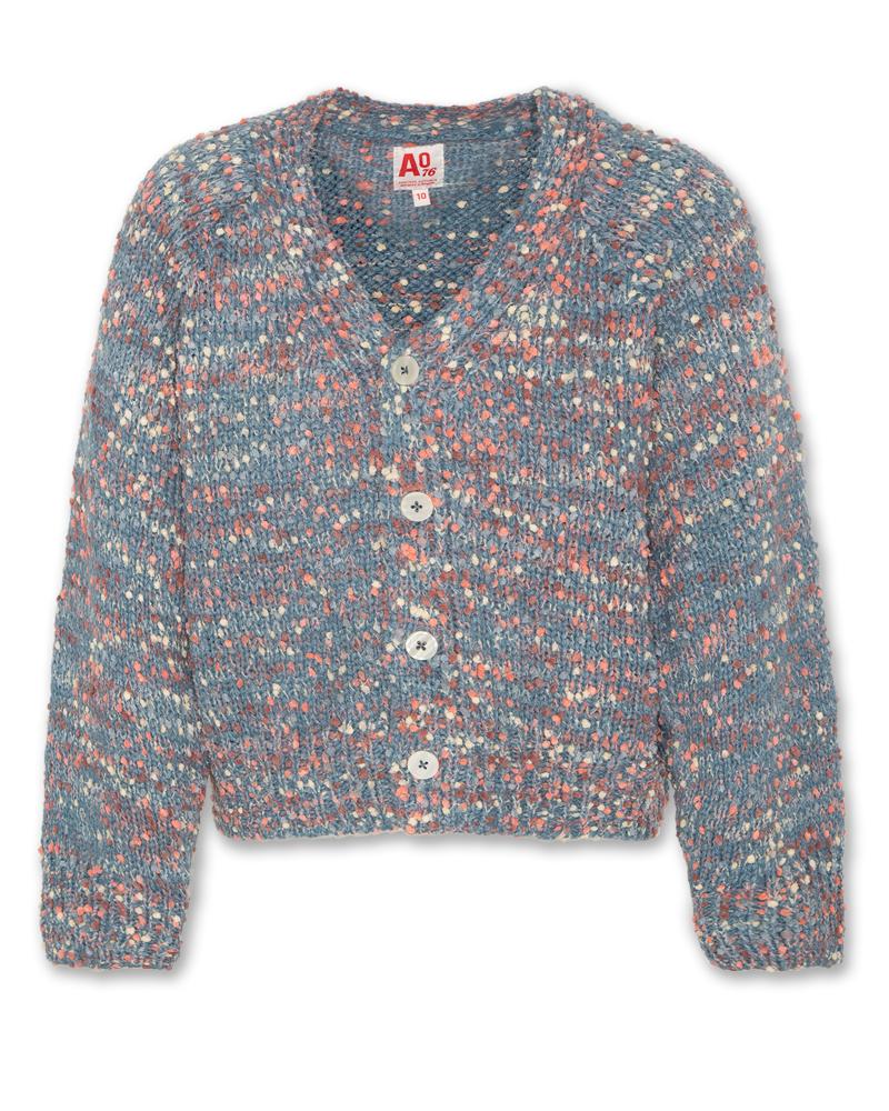 Girls - Knitwear - Joice Cardigan - Mid Blue - W