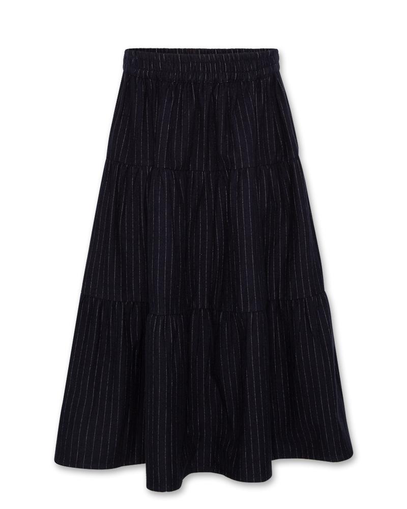 Nikki Striped Skirt - Navy