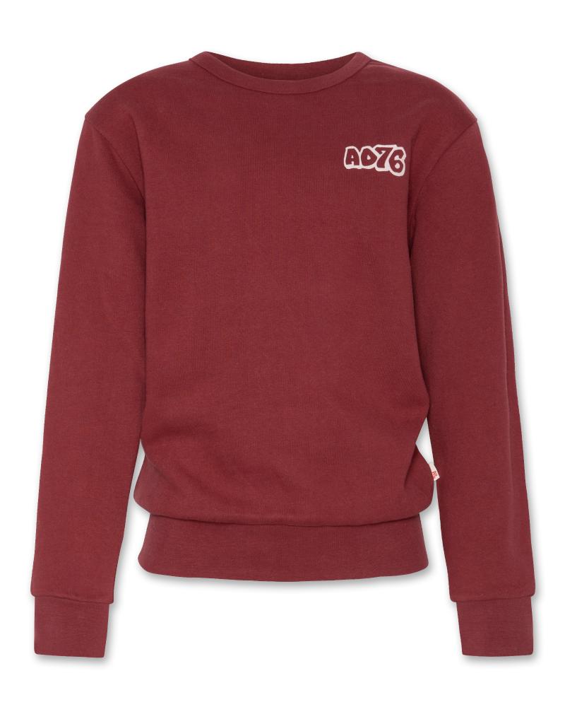 Tom C-Neck Sweater Art - Dark Red