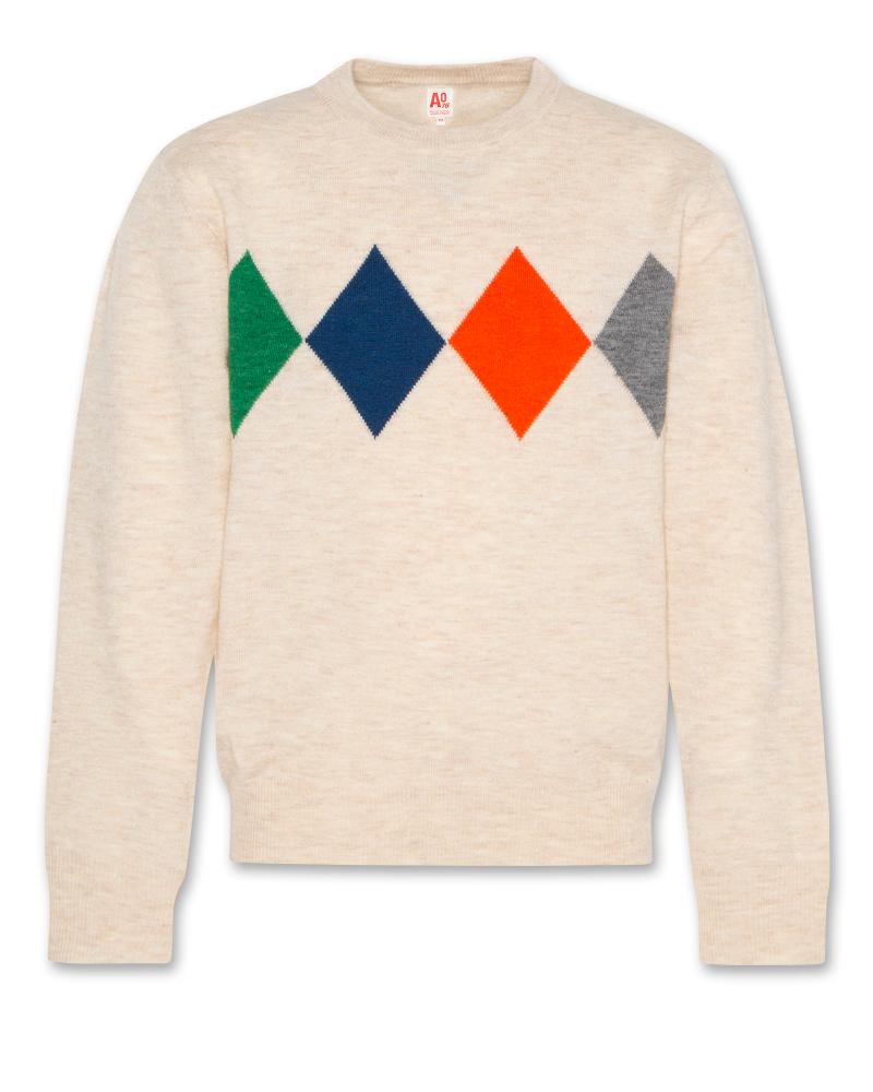 Caleb C-Neck Losanges - Natural