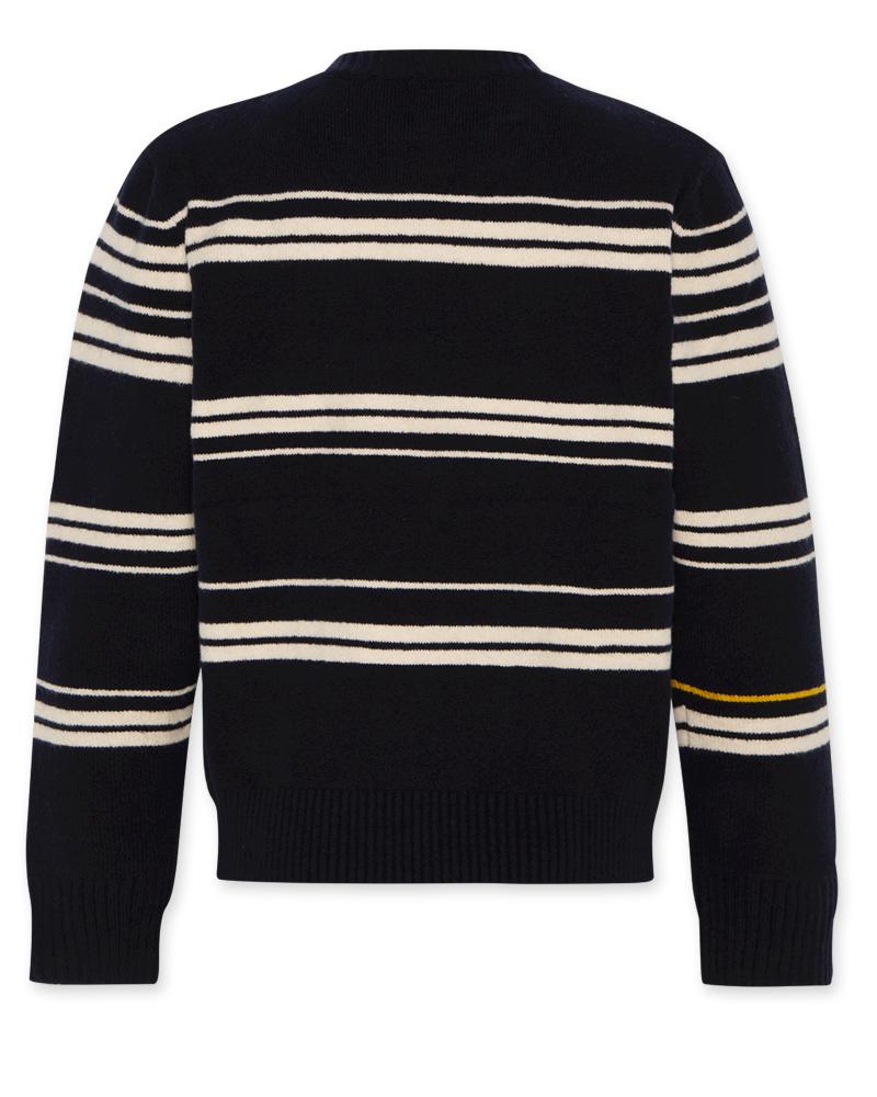 Caleb C-Neck Stripes - Navy