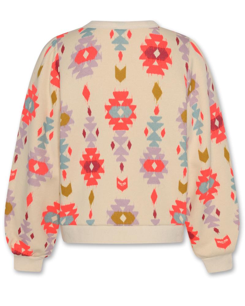 Loreen Sweater Ikat Aop - Natural