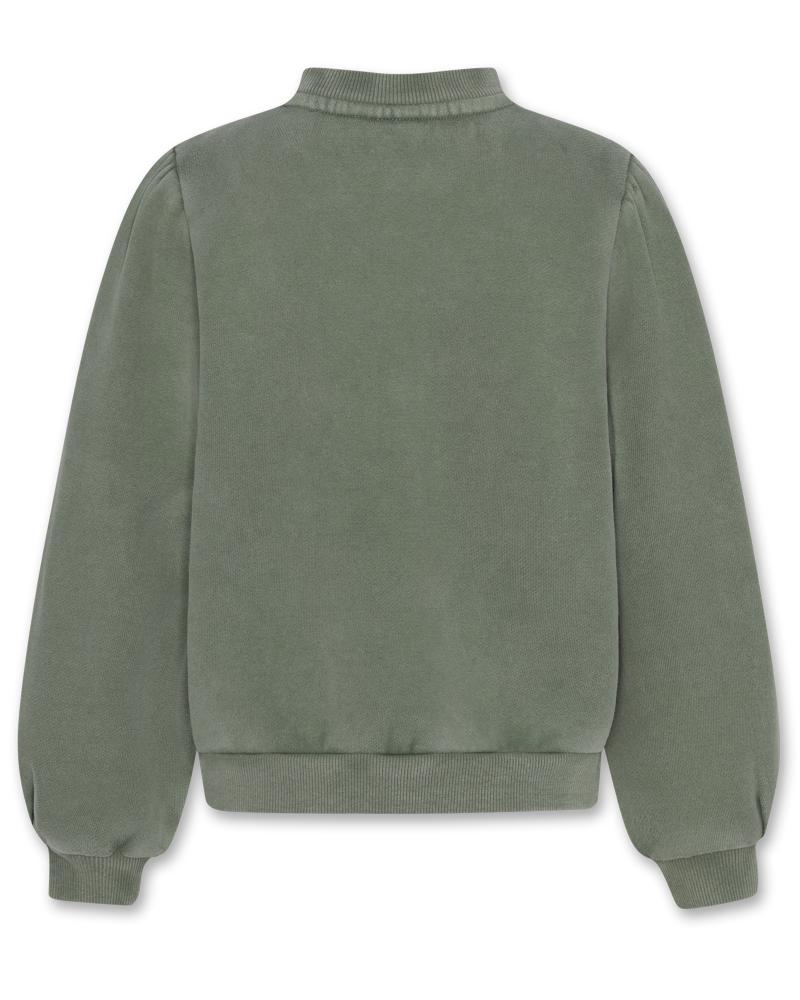 Loreen Sweater Horses - Olive Night/Earth Green