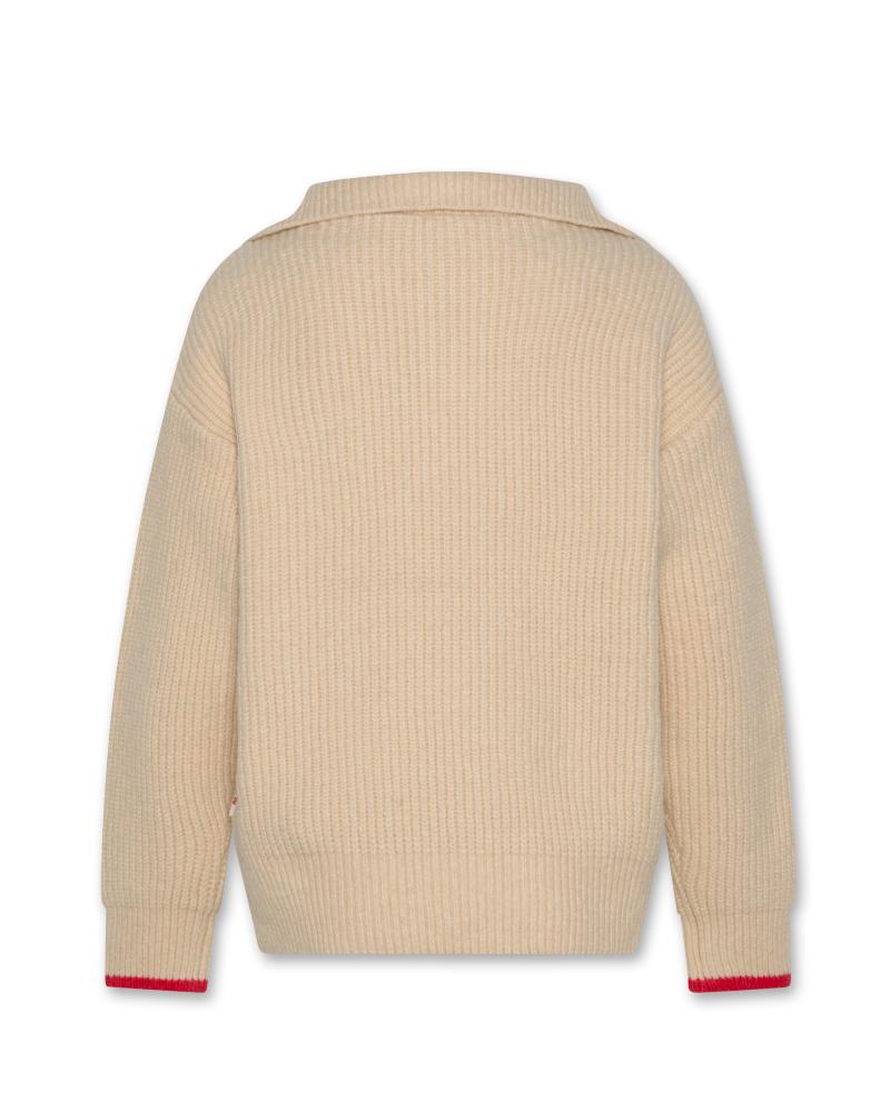 Dev Zipped Mock Neck - Natural