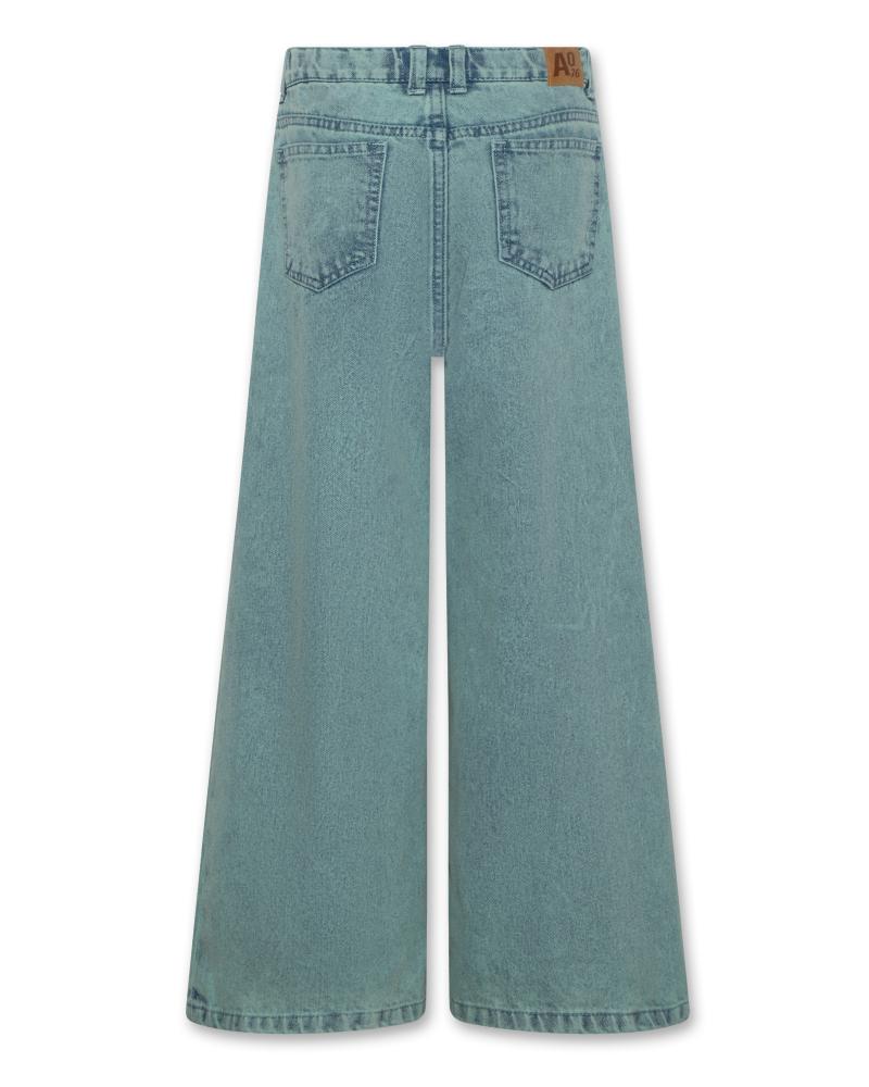 Leyla Overdye Jeans Pants - Light Petrol