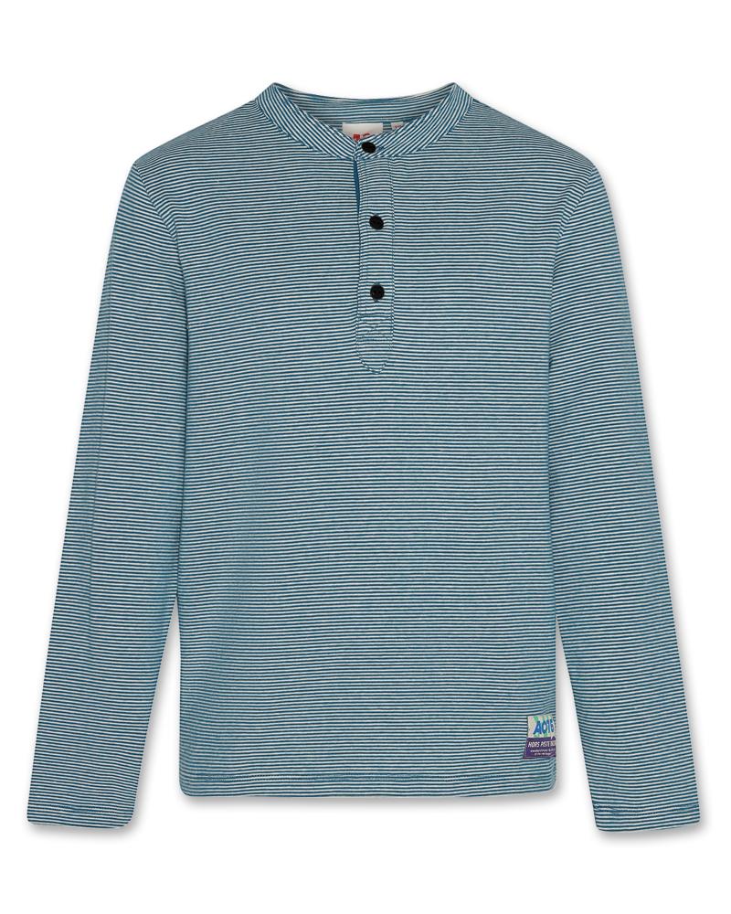 Milo Henley T-Shirt - Light Petrol