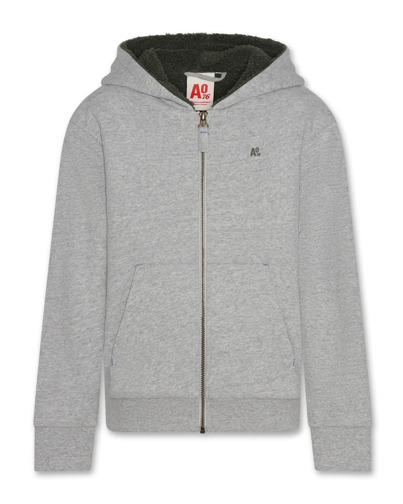 Clayton Zip Sweater Logo - Oxford