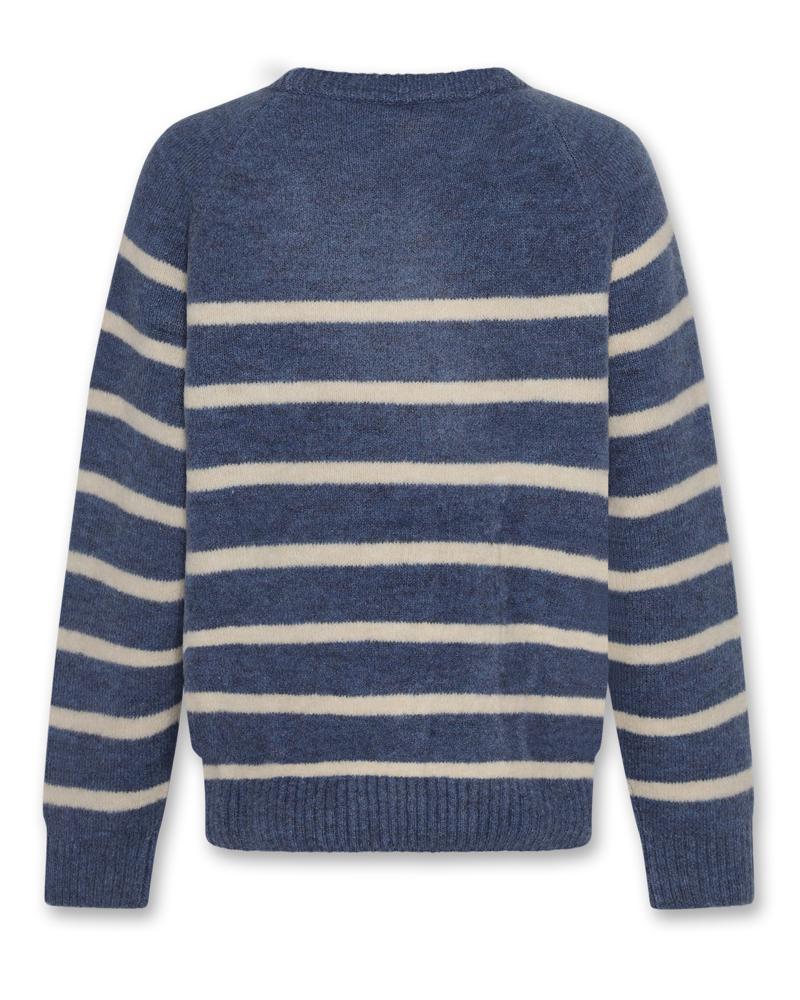Simeon C-Neck Stripes - Blue