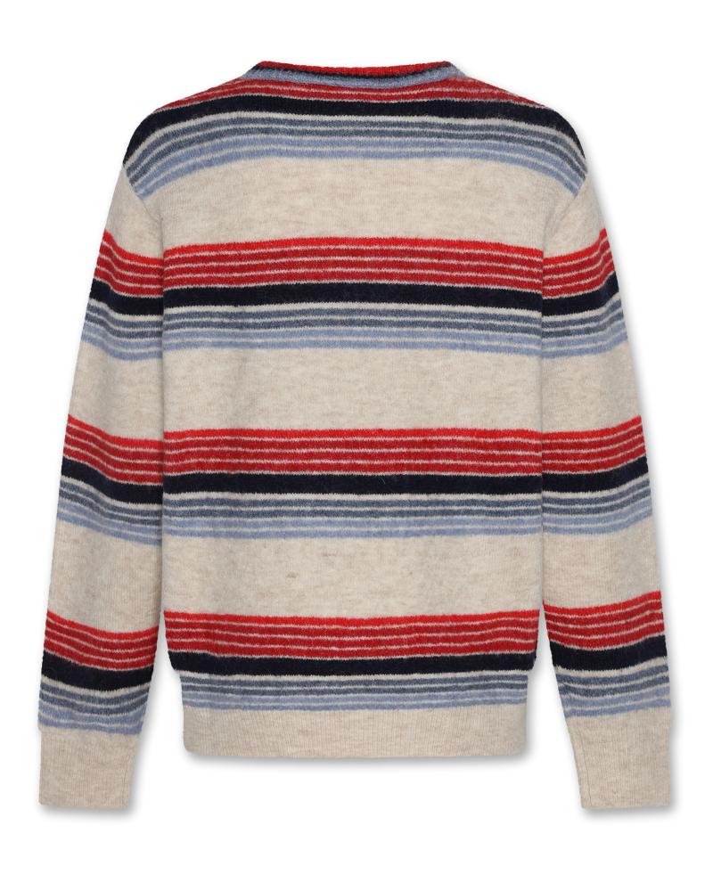 Jason C-Neck Stripes - Bordeaux