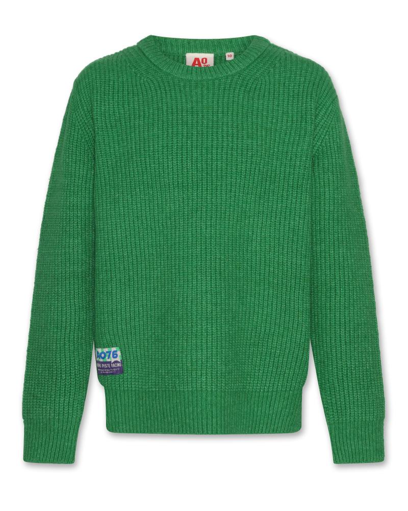 Damon C-Neck Waffle Knit - Green
