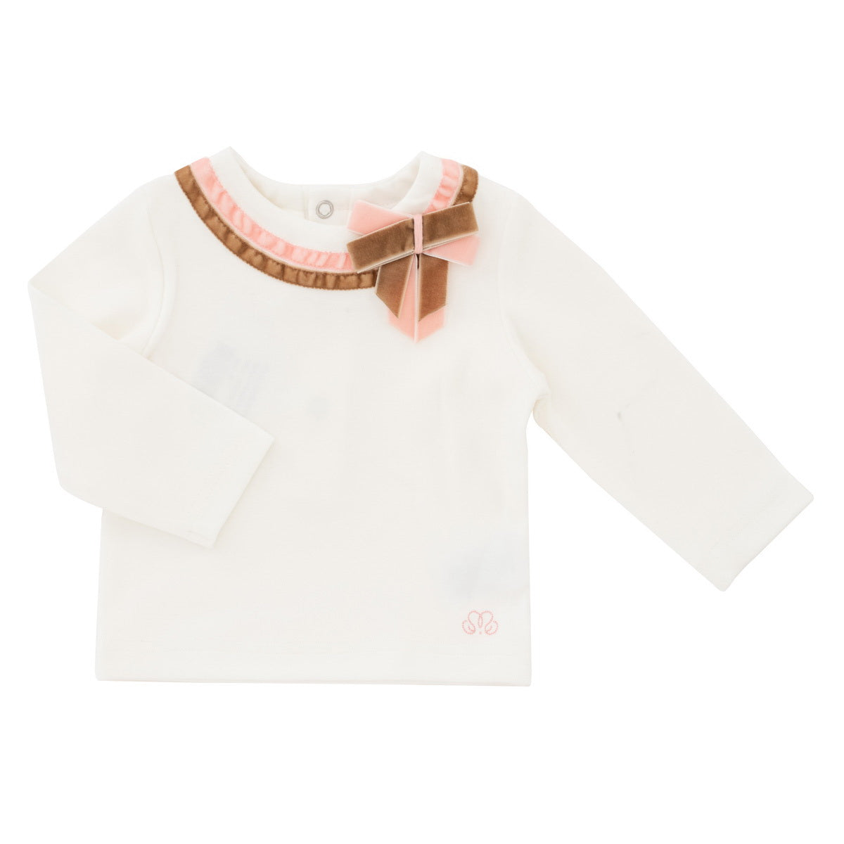 T-Shirt Double Bow - Blanc Cassé