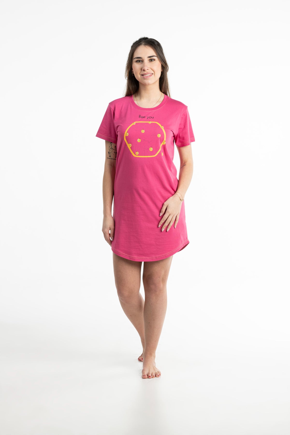 Maxi T-Shirt - Femme - Fuschia