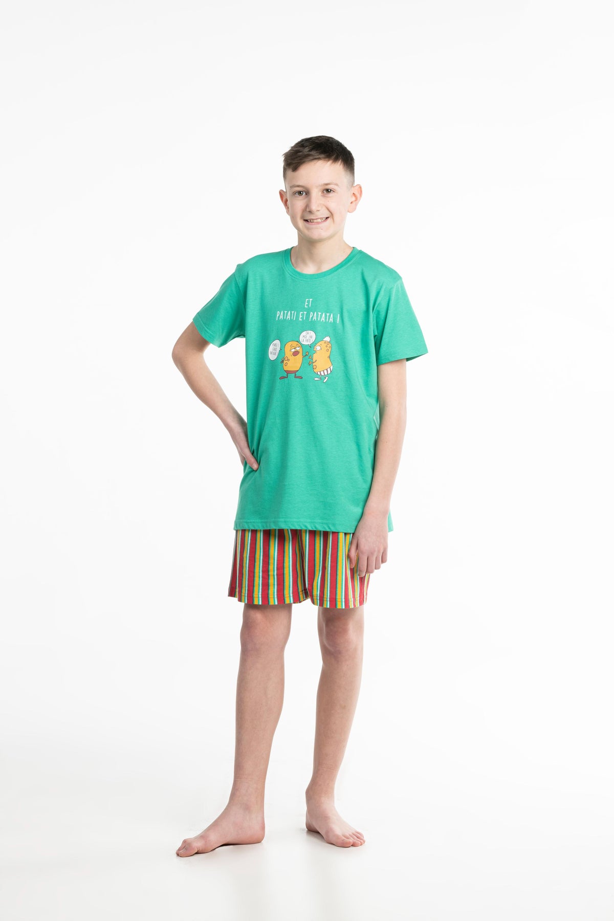 Pyjamashort - Kid - Medium Groen