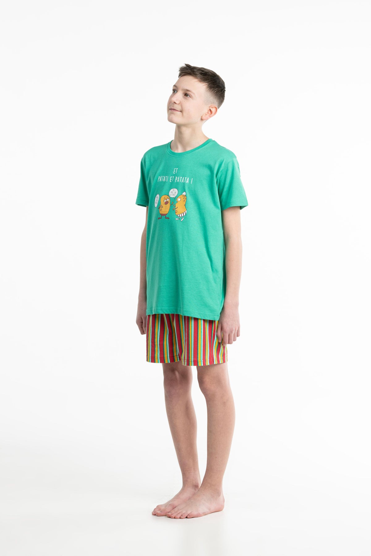 Pyjamashort - Kid - Medium Groen