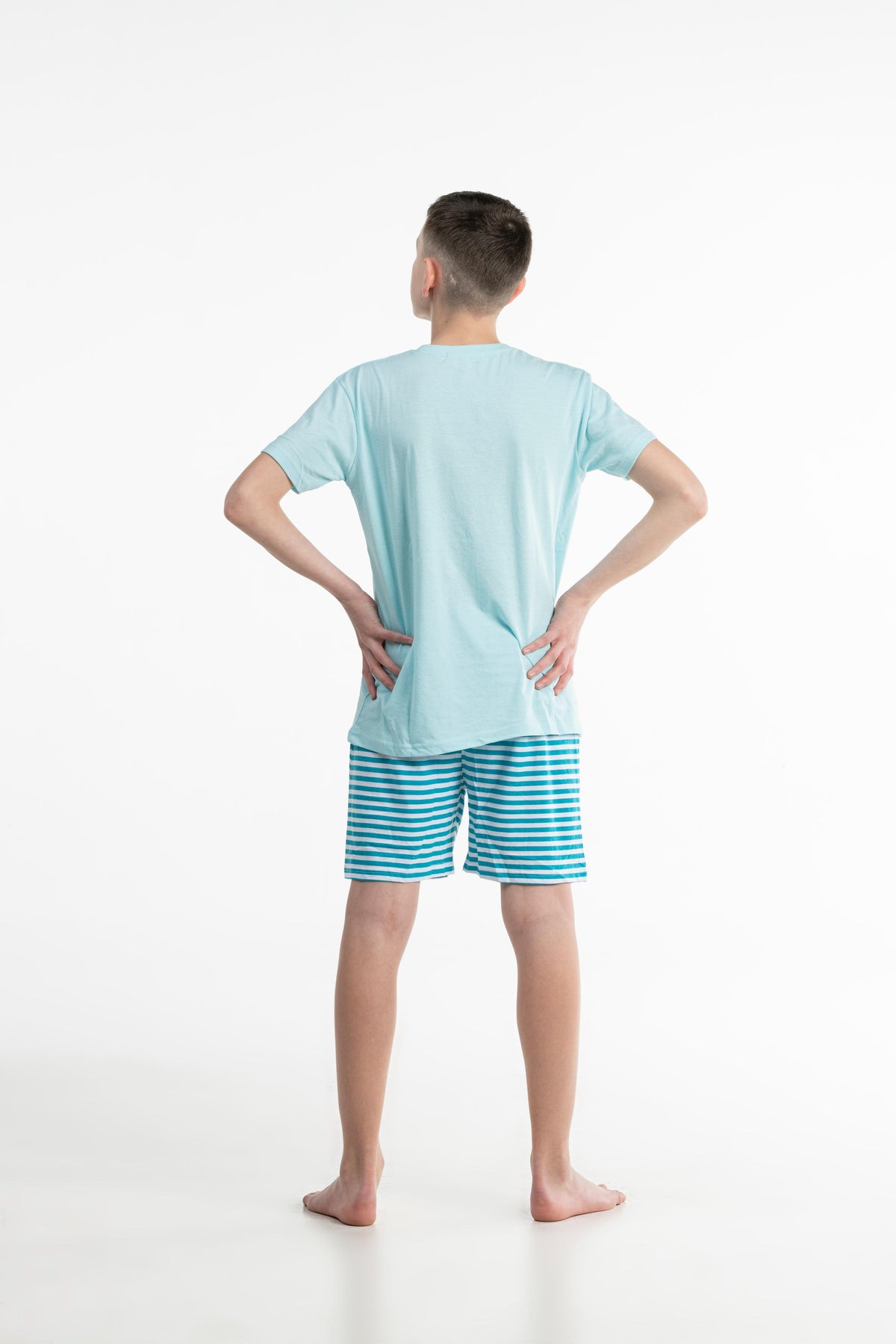 Pyjamashort - Kid - Helder Blauw Water