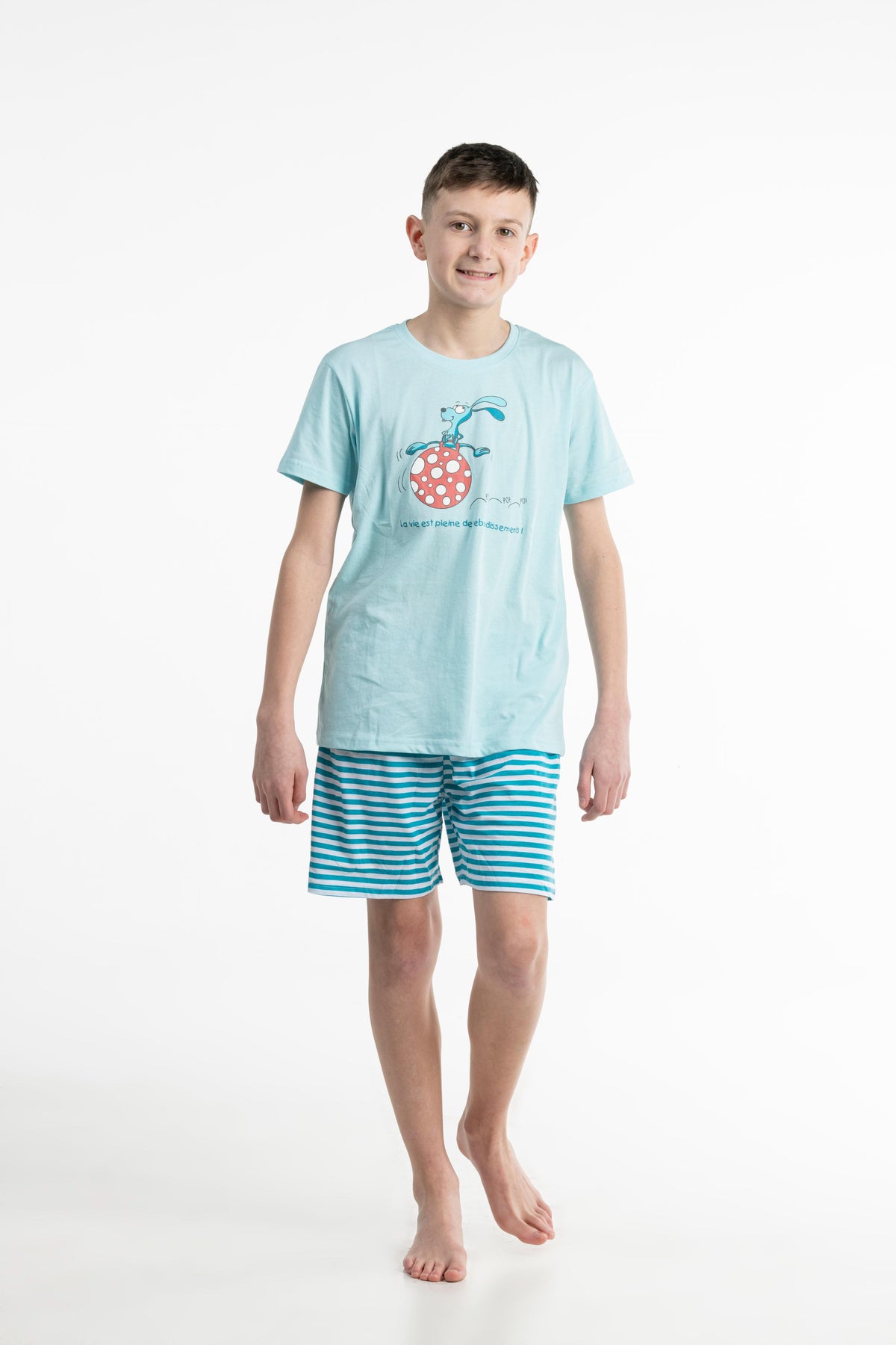 Pyjamashort - Kid - Helder Blauw Water