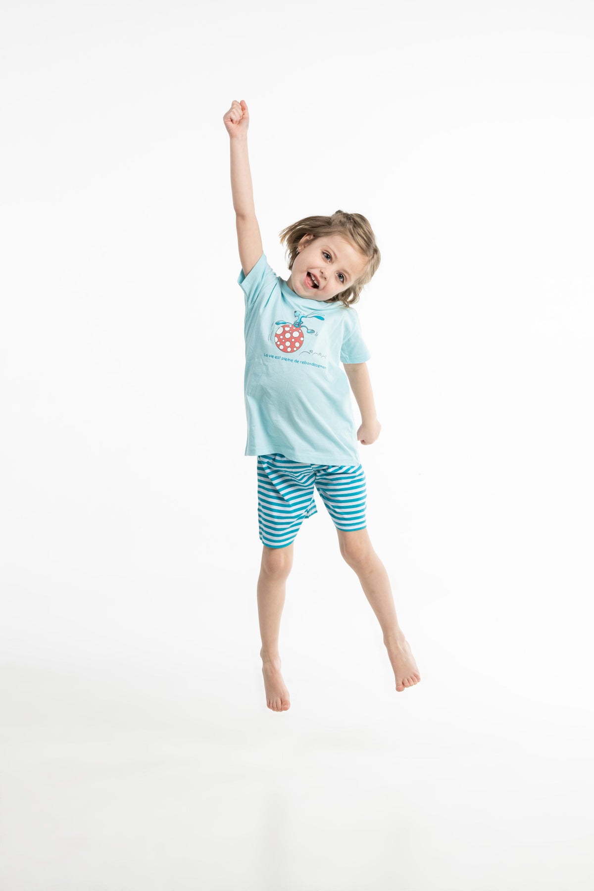 Pyjamashort - Kid - Helder Blauw Water