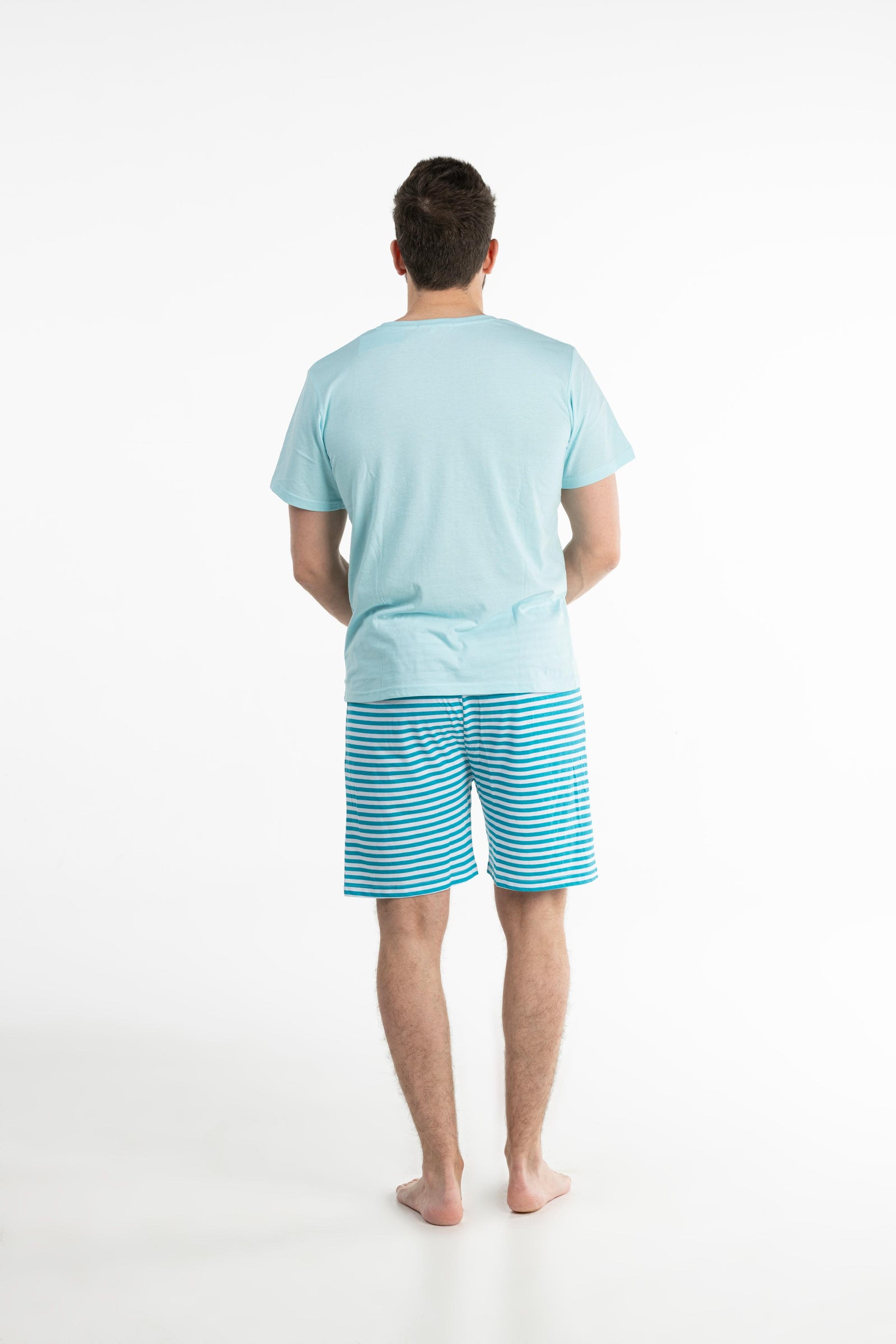 Pyjamashort - Man - Helder Blauw Water