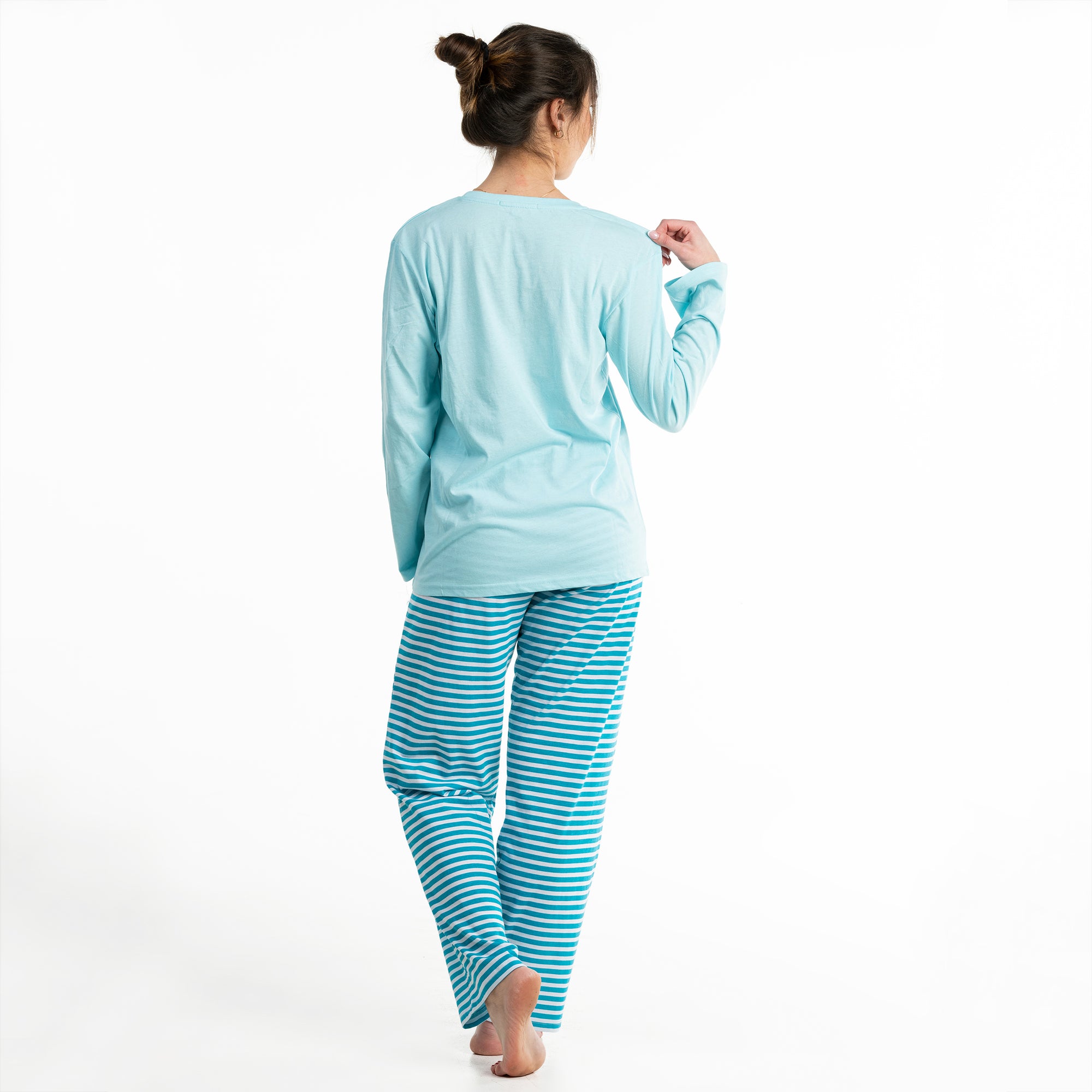 Lange Pyjama - Vrouwen - Bleu Eau Claire