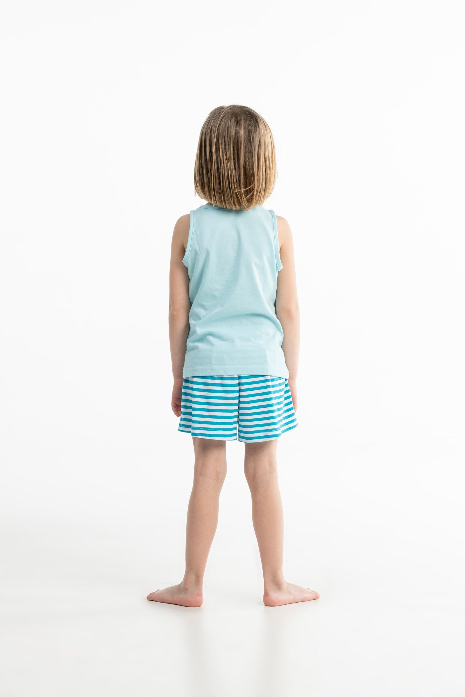 Pyjamashort - Kid - Helder Blauw Water
