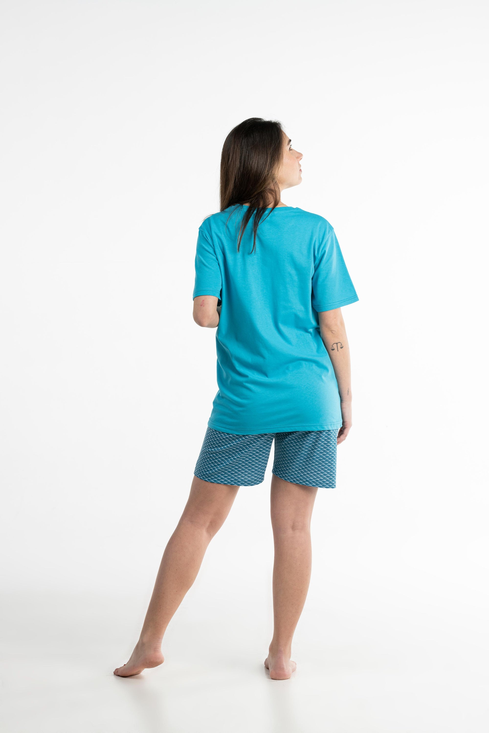 Pyjamashort - Vrouw - Horizon Blauw