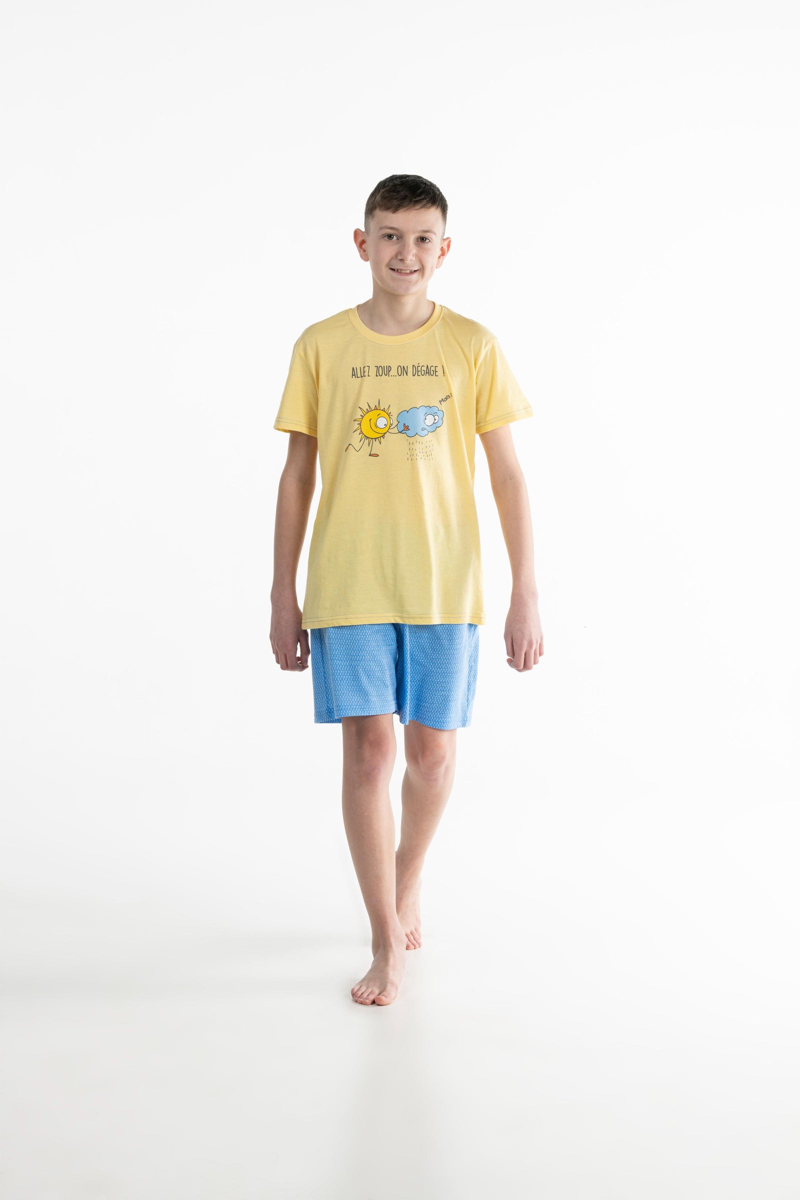 Pyjamashort - Kid - Geel