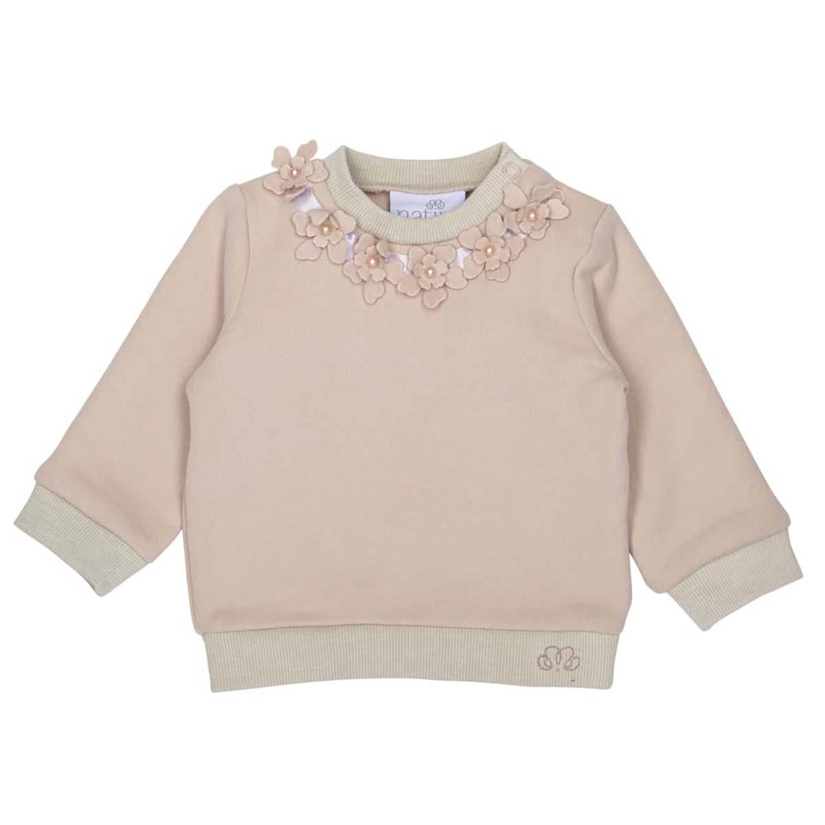 Sweater Fanny Flower - Beige