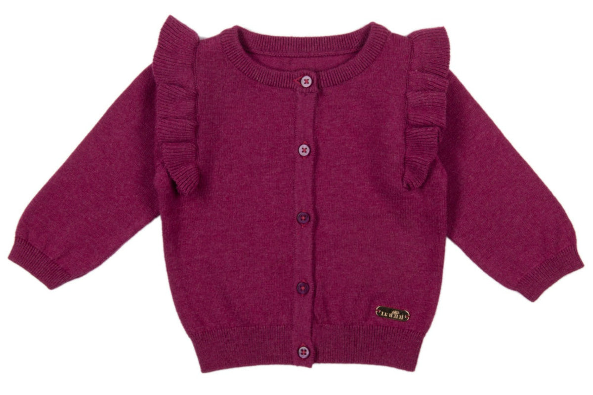 Cardigan Frill - Roze