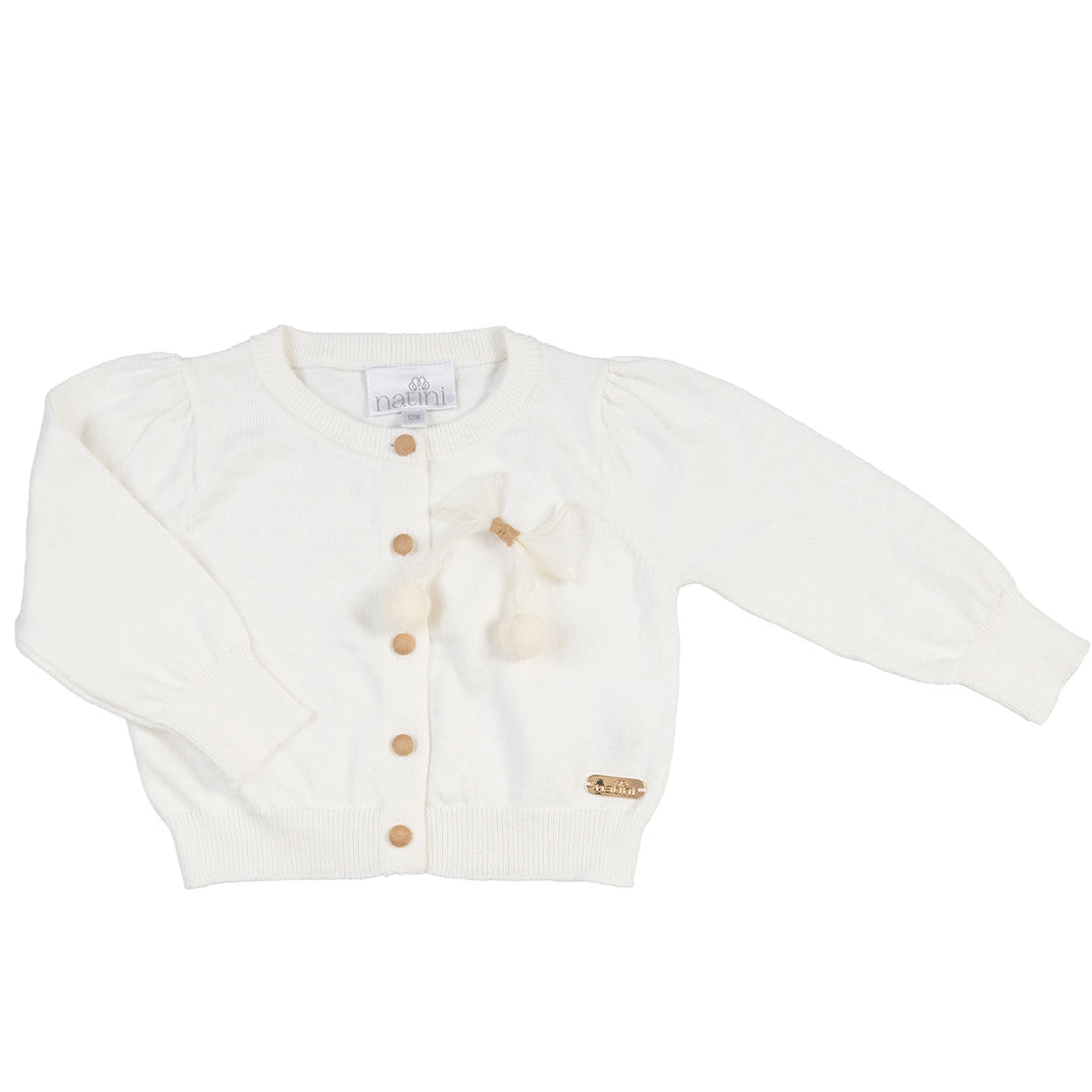 Cardigan Bow - Blanc Cassé