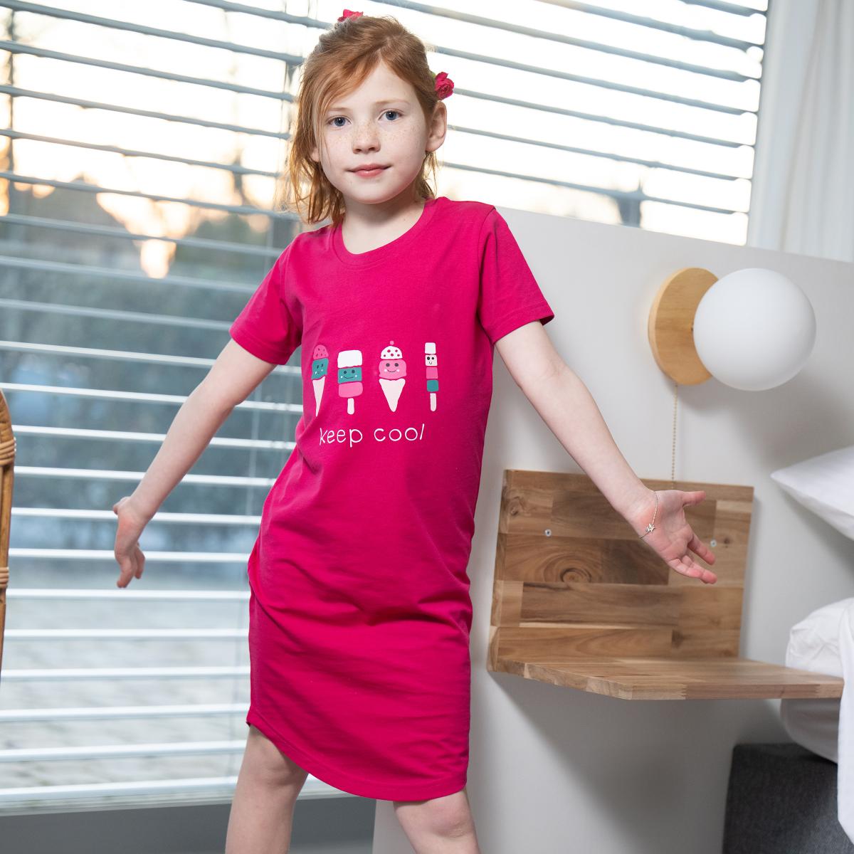 Maxi T-Shirt - Meisje - Fuschia