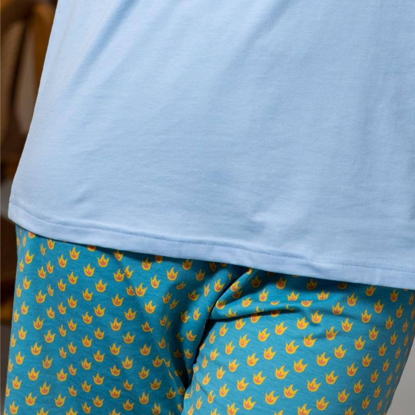 Lange Pyjama - Man - Bleu Clair