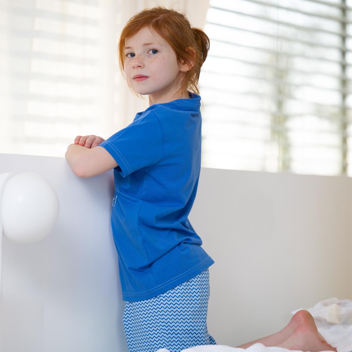 Pyjama Short - Gemengd Kid - Bleu