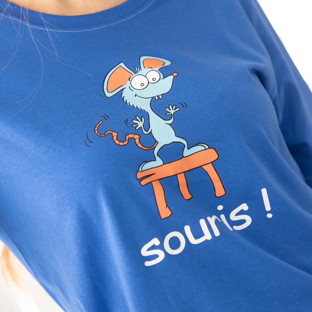 Short de pyjama - Femme - Bleu
