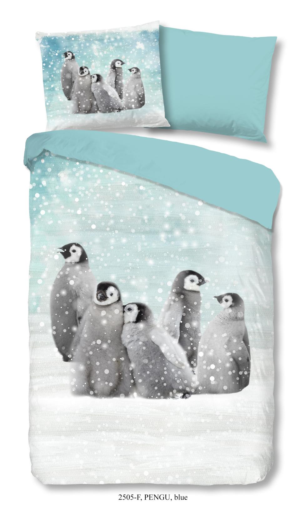 Good Morning - Dekbedovertrek - Pengu - Blue
