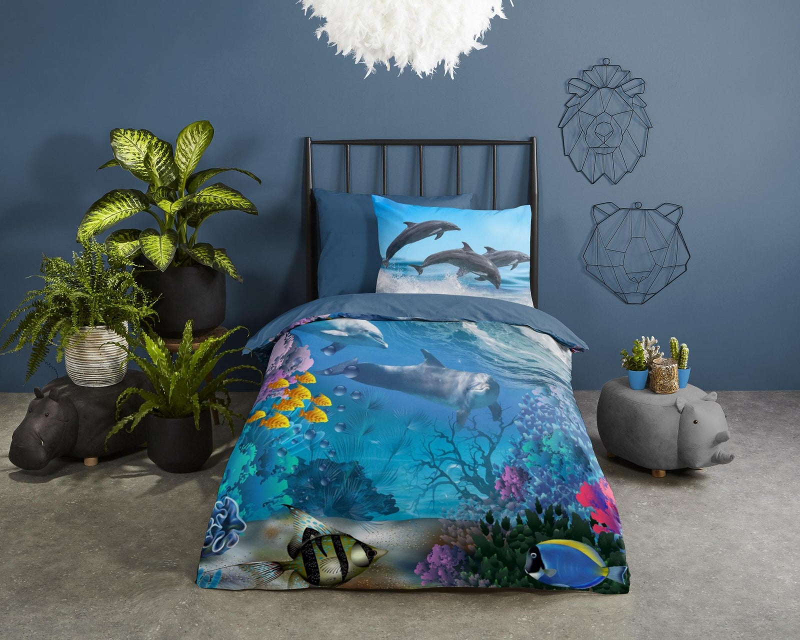 Good Morning - Dekbedovertrek - Andre - Blue